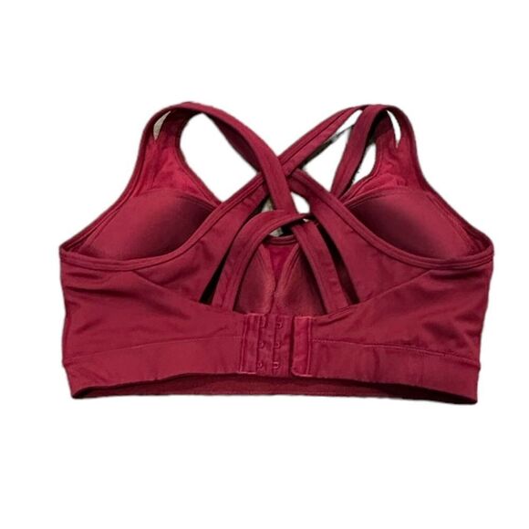 Yvette Women High Impact Sports Bras Criss Cross Back Sexy Running Bra Sz 8 D-F - Picture 5 of 6